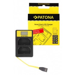 PATONA Smart Dual LCD USB Charger f. Canon LP-E6 EOS 5D 60D 60Da 6D 7D EOS70D EOS-70D LP-E6 Mark II