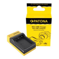 PATONA Slim micro-USB Charger f. Fujifilm Fuji NP-W126 FinePix HS30 EXR HS30EXR HS-30EXR HS33