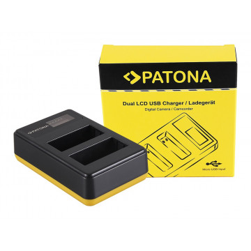 PATONA Dual LCD USB Charger for Fujifilm Fuji NP-W126 FinePix HS30 EXR HS30EXR HS-30EXR HS33