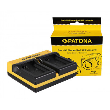 PATONA Dual charger Sony Sony NP-FW50 NEX A33 A55 NEX.3 NEX.3C NEX.5 NEX.5A NEX.5C incl. Micro-USB cable