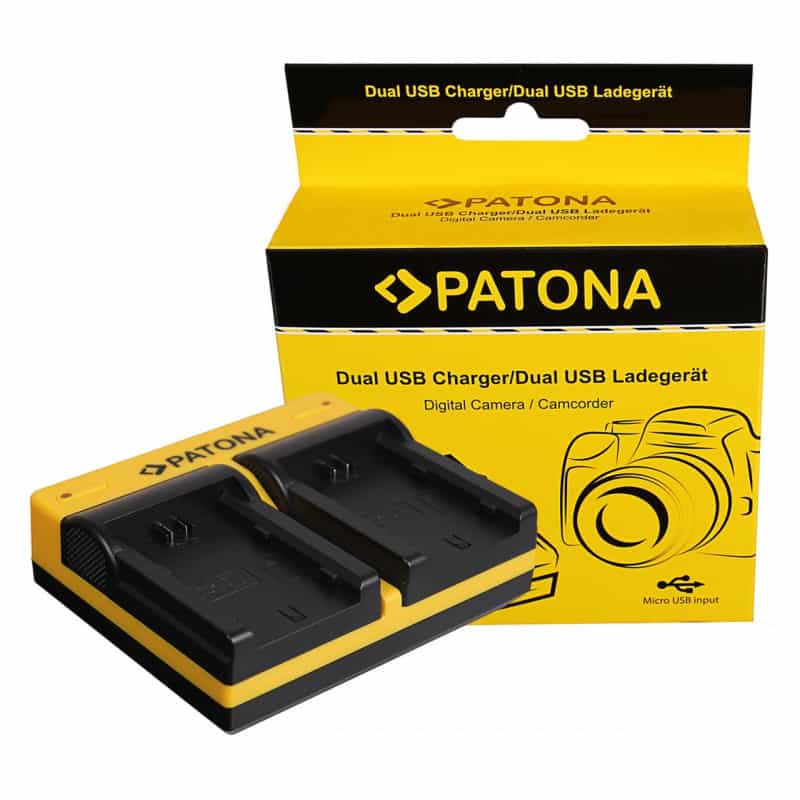 PATONA Dual charger f. Fuji NP-W235 Fujifilm XT-4 XT4