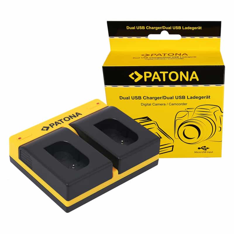PATONA Dual Charger f. Panasonic DMW-BLK22 DC-S5 G9 GH5 GH5S