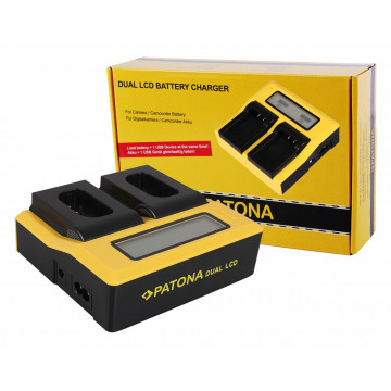 PATONA Dual LCD USB Charger for Panasonic DMW-BLJ31 Lumix DC-S1 DC-S1R DC-S1H