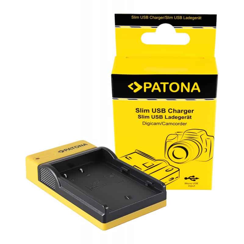 PATONA Slim micro-USB Charger f. Panasonic BLF19E DMWBLF19 DMW-BLF19