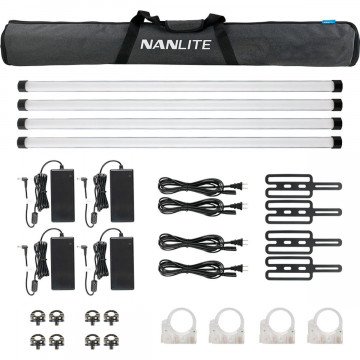 Nanlite Pavotube II 30X Quad Kit (w/ Battery)