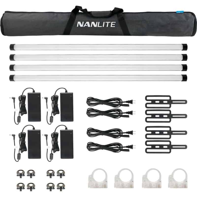 Nanlite Pavotube II 30X Quad Kit (w/ Battery)