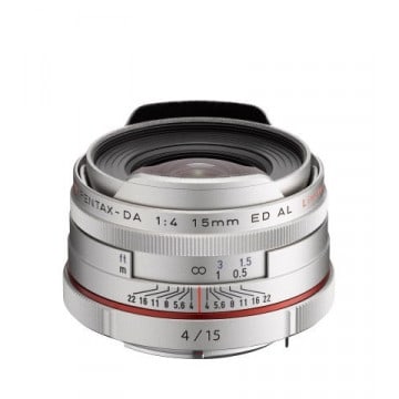 PENTAX OBJECTIF HD-DA 15MM F/4 ED AL LIMITED SILVER