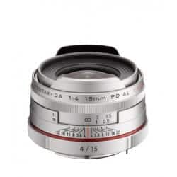 PENTAX OBJECTIF HD-DA 15MM F/4 ED AL LIMITED SILVER