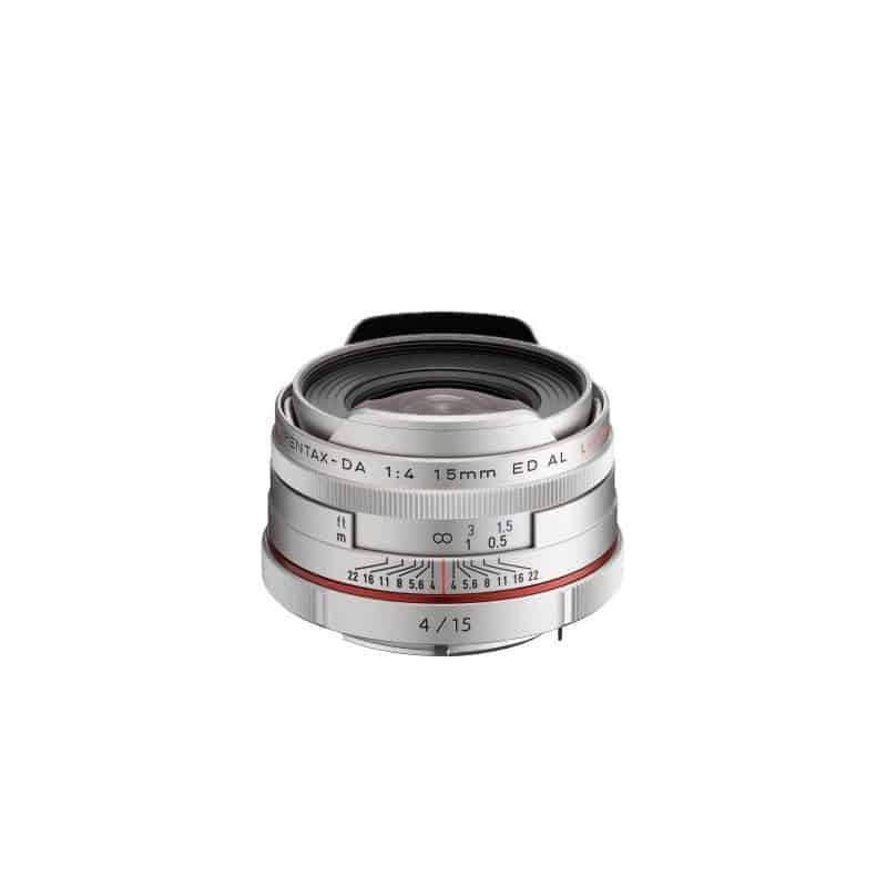 PENTAX OBJECTIF HD-DA 15MM F/4 ED AL LIMITED SILVER