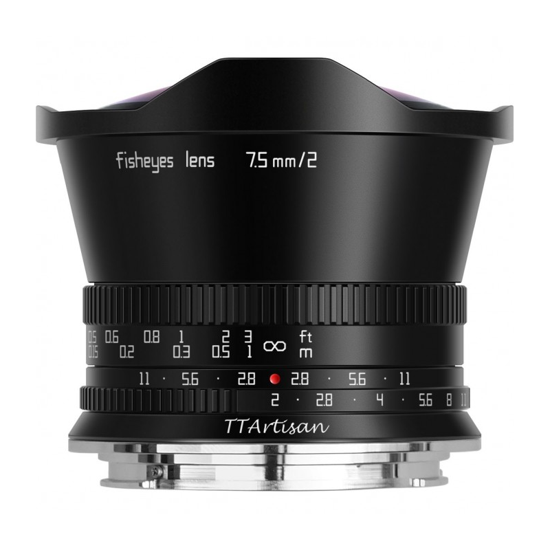 TTARTISAN OBJECTIF 7.5MM F/2.0 FullFrame Black