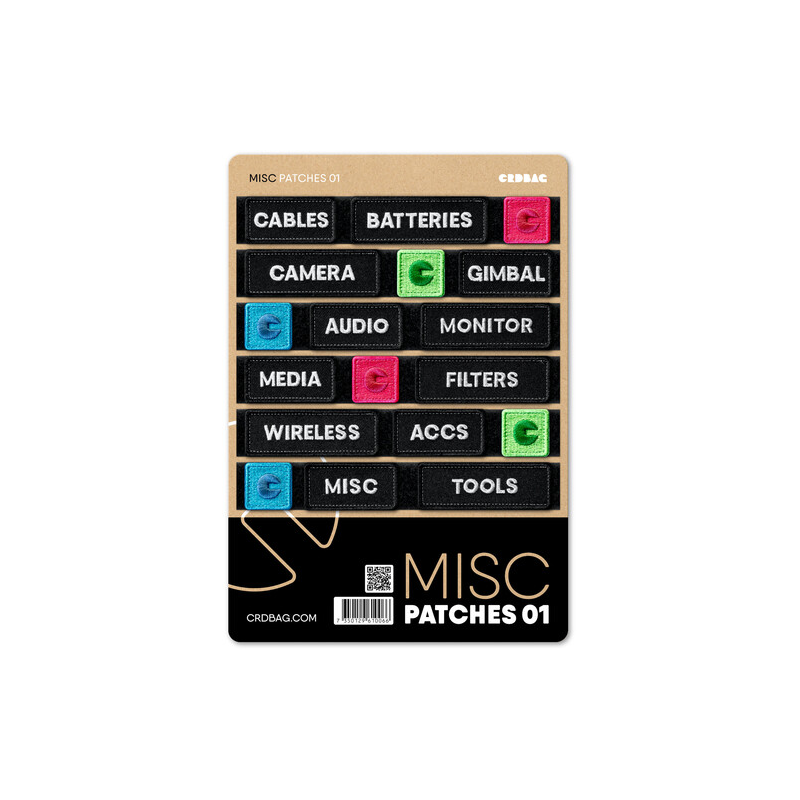 CRDBAG ASSORTIMENT D'ÉCUSSONS BRODÉS