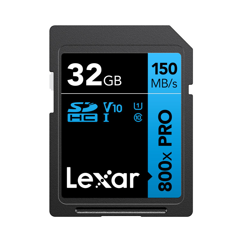 LEXAR CARTE SDHC PROFESSIONAL UHS-I 800X BLUE SERIE V-10