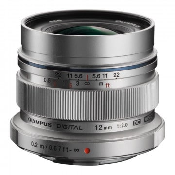 OLYMPUS OBJECTIF 12MM F/2 SILVER