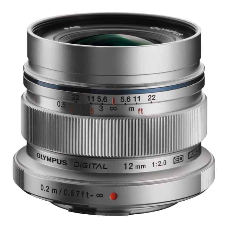 OLYMPUS OBJECTIF 12MM F/2 SILVER