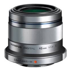 OLYMPUS OBJECTIF 45MM F/1.8 SILVER
