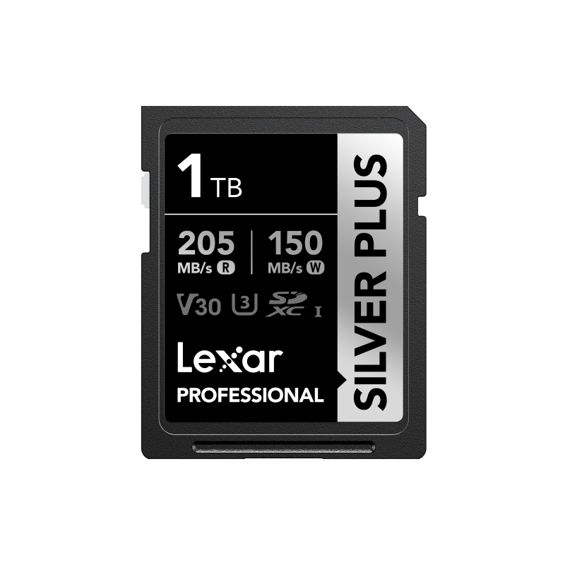 LEXAR CARTE MEMOIRE SD SILVER PLUS UHS-I V30 R205/W150MB/S