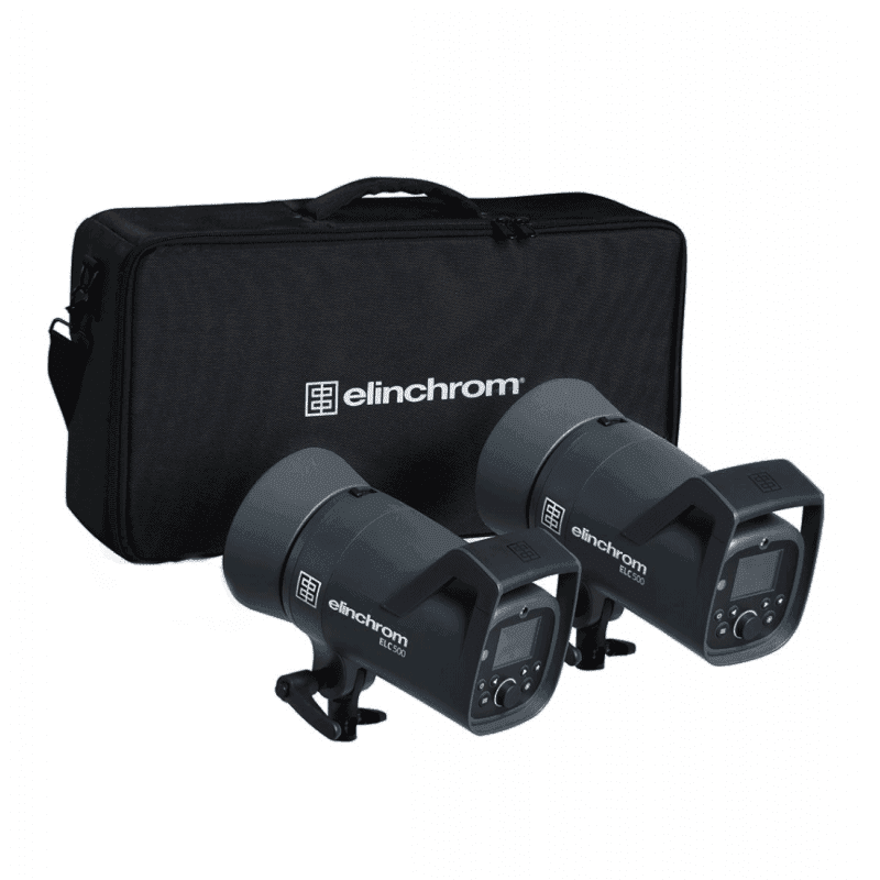 ELINCHROM KIT ELC 500 / ELC 500 - 2 BOLS 16CM - SAC