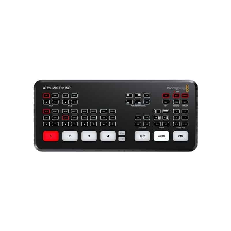 BLACKMAGIC ATEM MINI PRO ISO HDMI LIVE STREAM SWITCHER