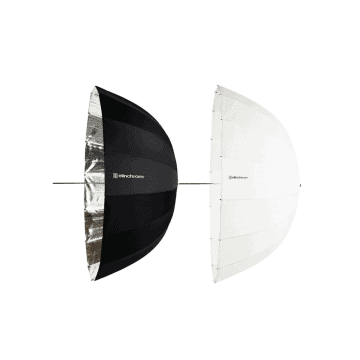 ELINCHROM KIT PARAPLUIES PORTRAIT DEEP ARGENT/TRANSLUCIDE