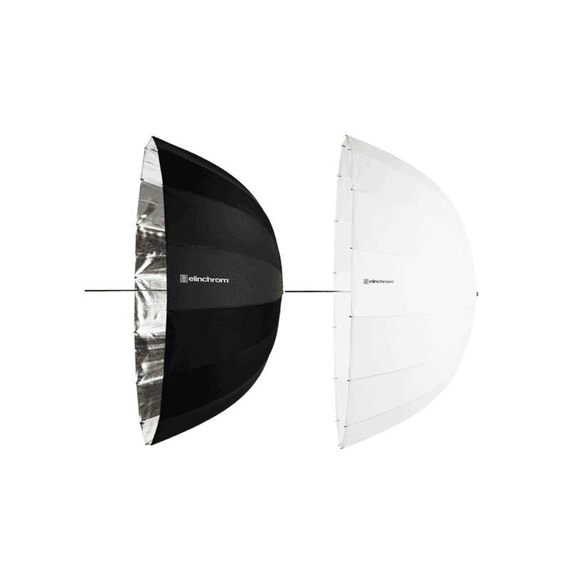 ELINCHROM KIT PARAPLUIES PORTRAIT DEEP ARGENT/TRANSLUCIDE
