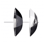 ELINCHROM KIT PARAPLUIES TO GO SHALLOW ARGENT ET BLANC/TRANSLUCIDE