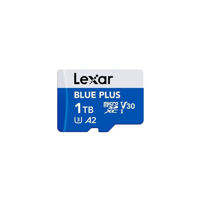LEXAR CARTE MEMOIRE MICRO SDXC BLUE PLUS UHS-I V30 AVEC ADAPTATEUR SD