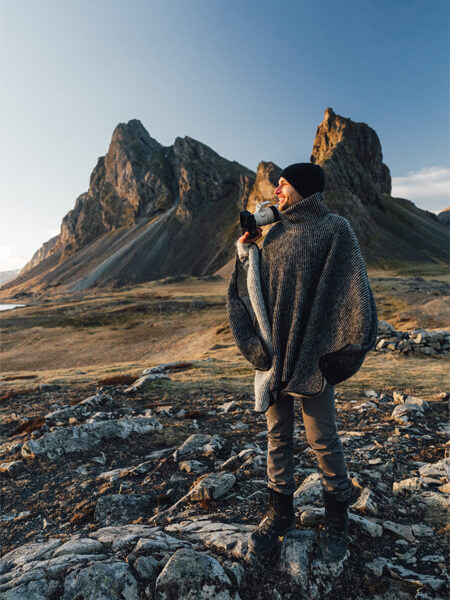 homme à la montagne